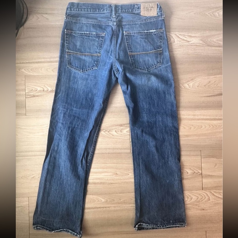 BUNDLE Abercrombie & Fitch Blue Straight Jeans Classic Denim